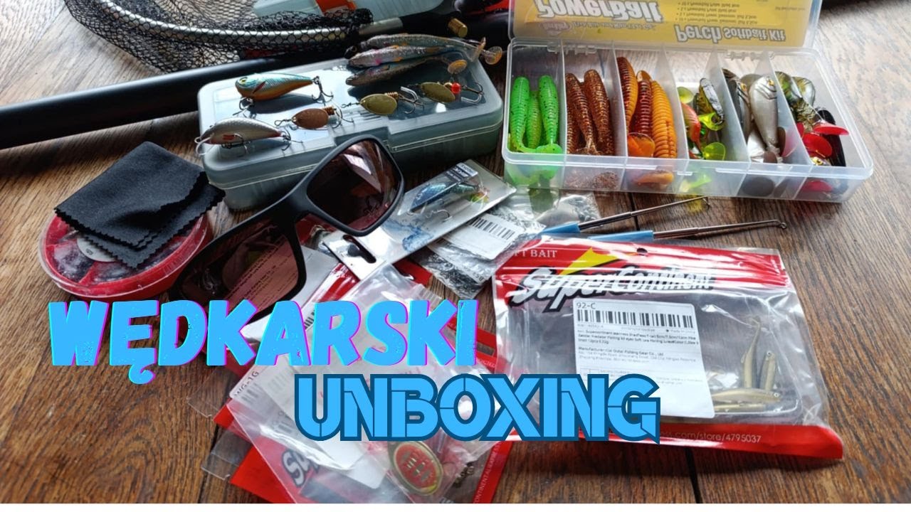 UNBOXING WĘDKARSKi Aliexpress i Polskie sklepy... woblery gumy i wiele innych #fishing #unboxing