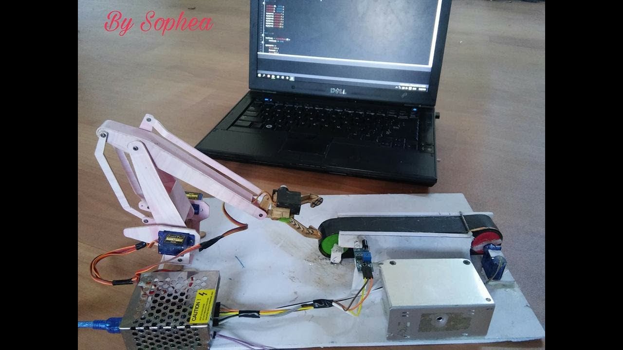 arm robot auto run // Khmer Homemade RC