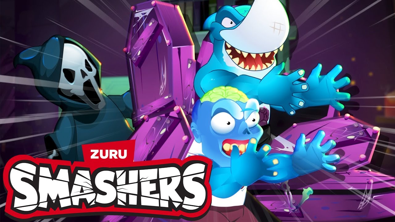 Smashers Tenebrosos | ¡Dinos, Zombis y Fantasmas! | Compilación de Halloween