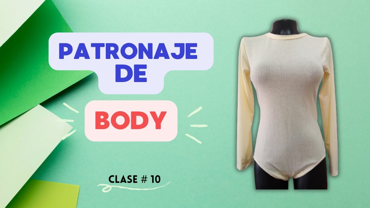 Como hacer el PATRONAJE de un BODY: MOLDES y TALLAS incluidas 🧵