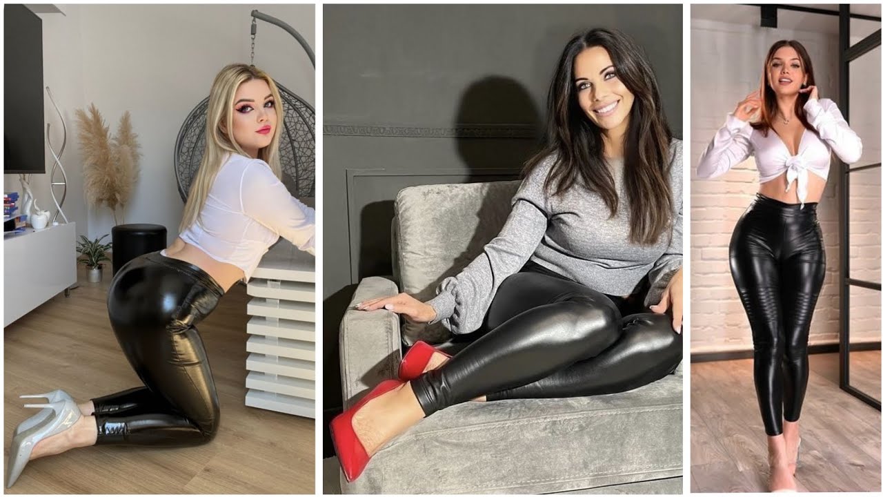 🔥 New Leather & Latex Pants Trend 2025 | Bold, Sleek & Stylish Looks You NEED //leather leggings