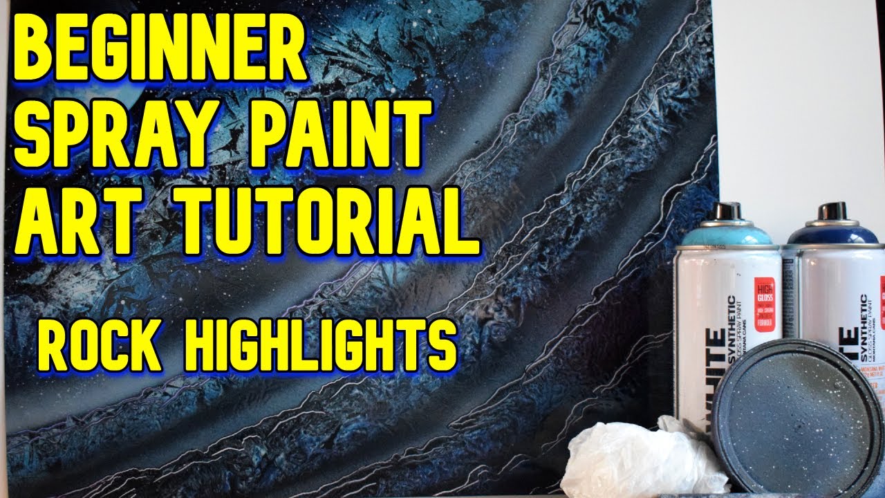 BEGINNERS Spray Paint Art Tutorial - Episode 11 (Rock Highlights)