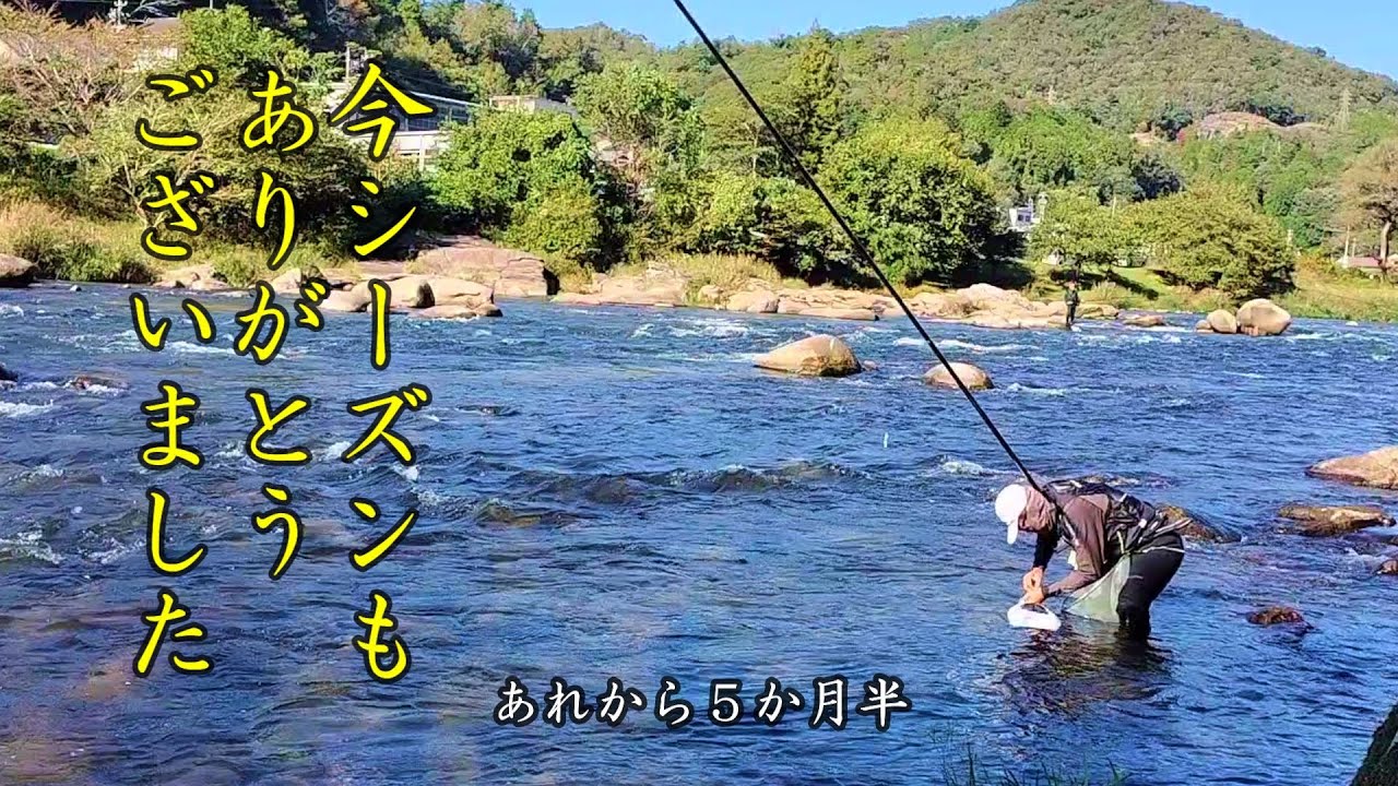 鮎釣り　涙の最終釣行