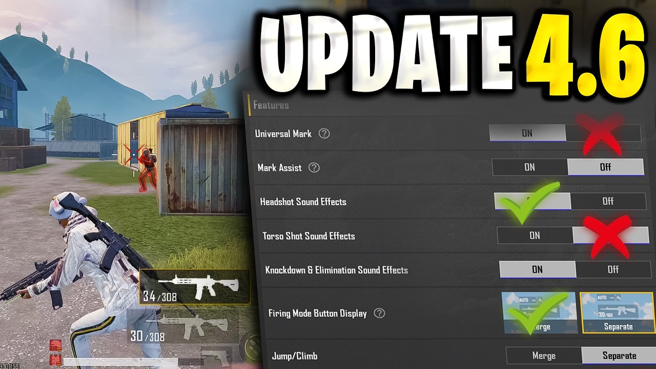 New Update 4.6 Best Settings & Sensitivity to Improve Headshots and Hip-Fire ✅❌ | PUBG MOBILE / BGMI