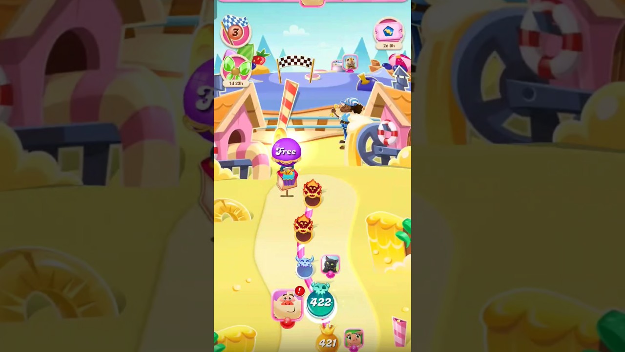 Level 422 cleared 🎉🍭 Crushing one level at a time! #CandyCrushSaga #Shorts #Gaming #MobileGames #FYP