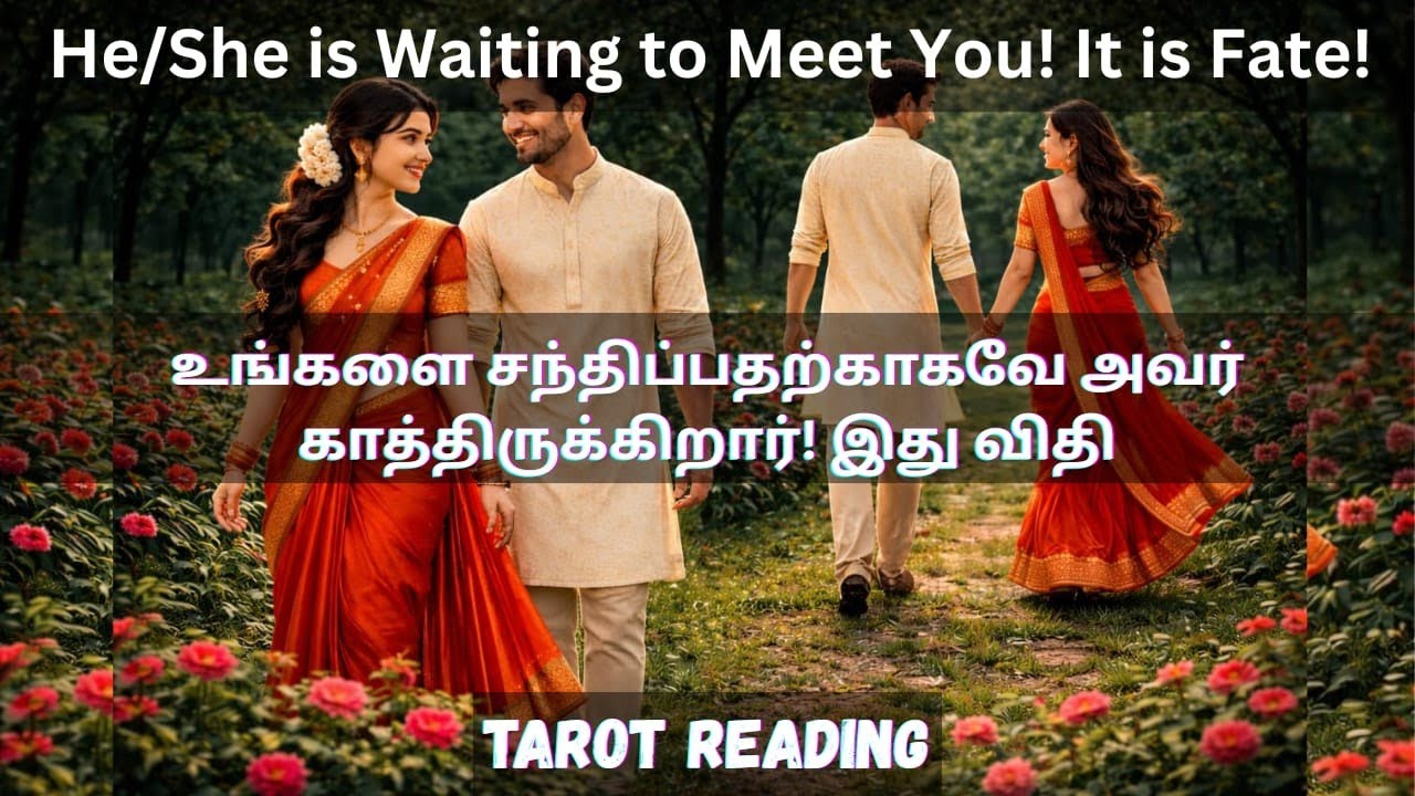 உங்களை சந்திப்பதற்காகவே அவர் காத்திருக்கிறார்! இது விதி🔮He/She is waiting to meet you! It is fate!"