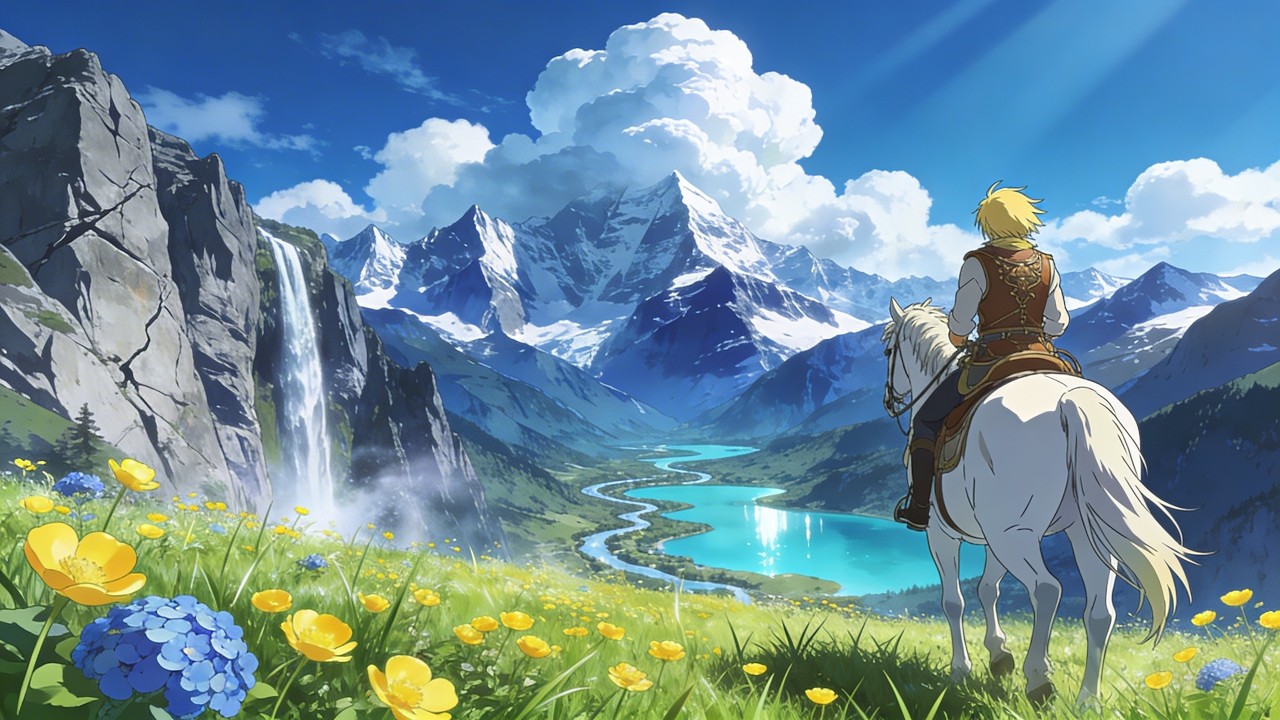 The Rider’s Horizon | Peaceful Fantasy Music & Valley Ambience