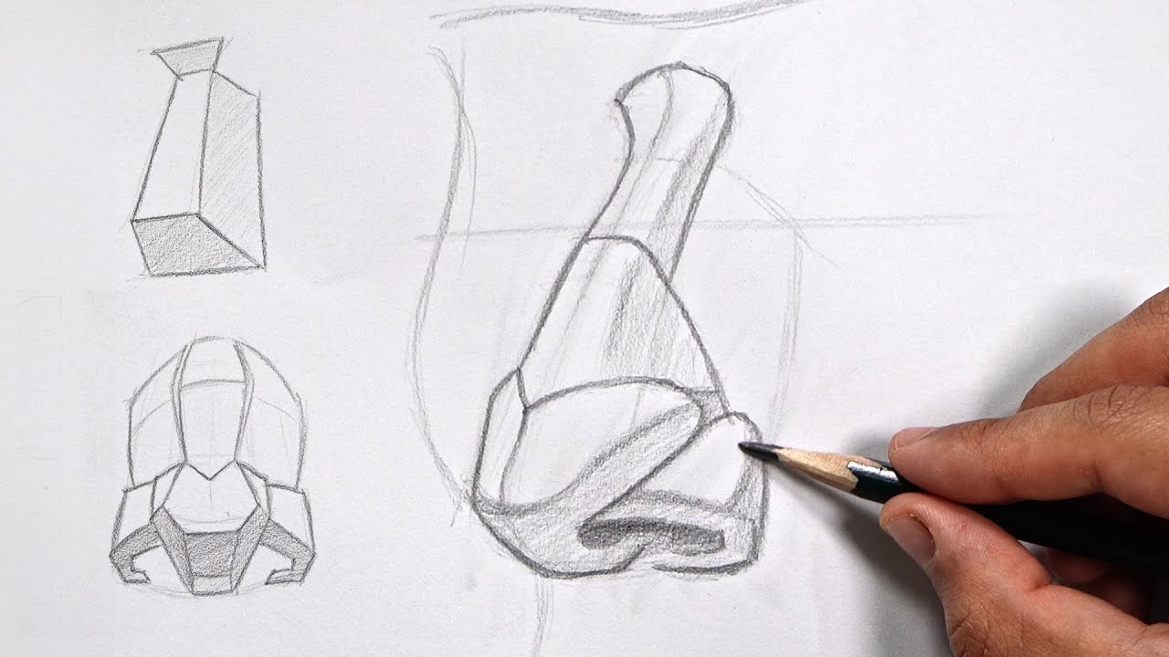 Como Desenhar Nariz - Estrutura e Anatomia