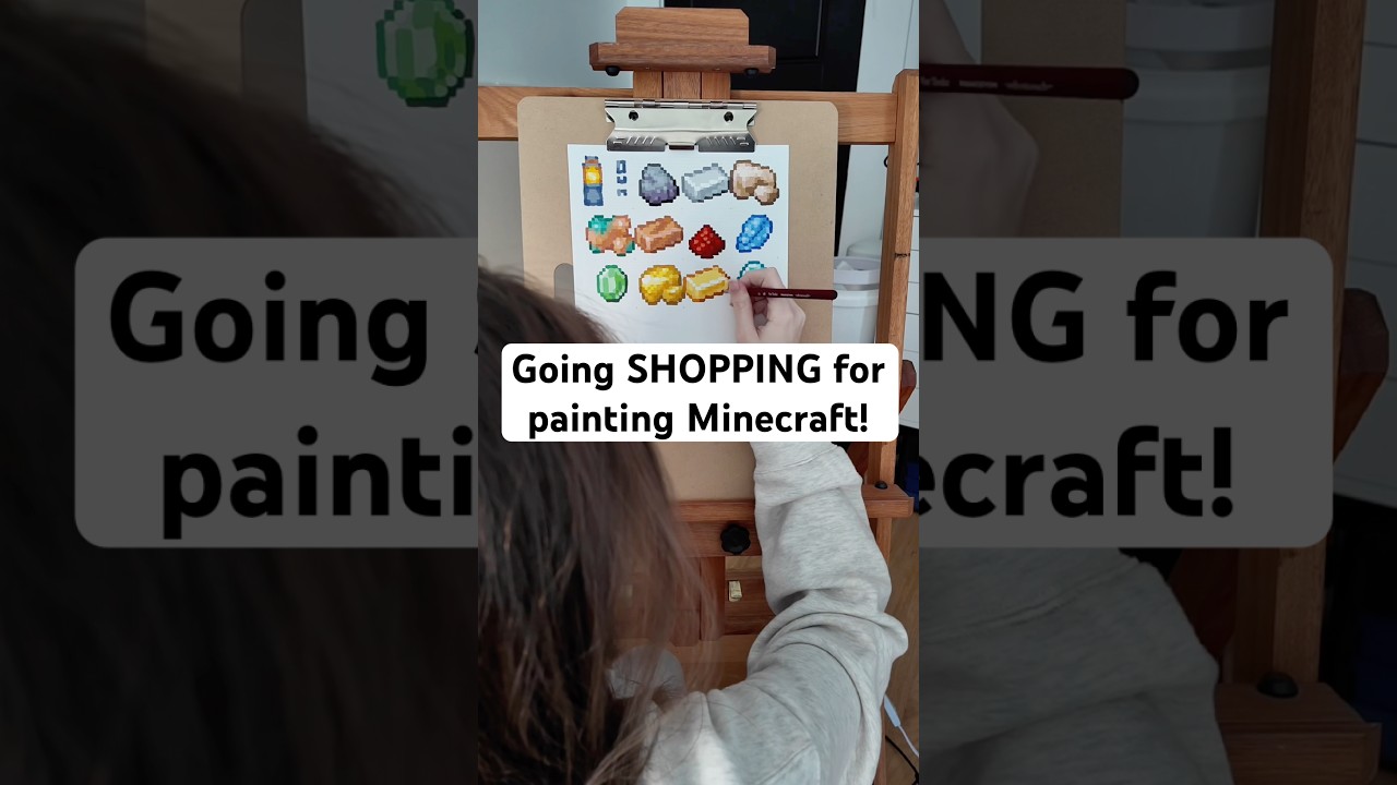Пойдём со мной за покупками, чтобы приобрести ещё краски для моего текстурпака для Minecraft!! #m...