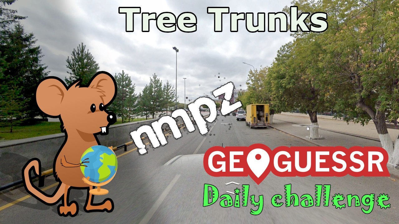 Geoguessr Daily Challenge - NMPZ - This Is One Of The Countries With Tree Trunks Painted White