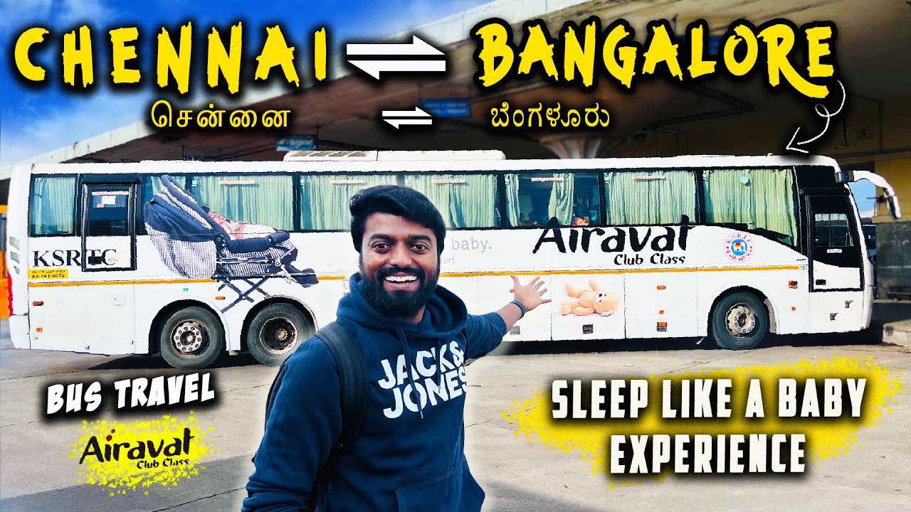 BUS Journey 😍 Chennai to Bangalore 🚌 Airavat CLUB Class | DAN JR VLOGS