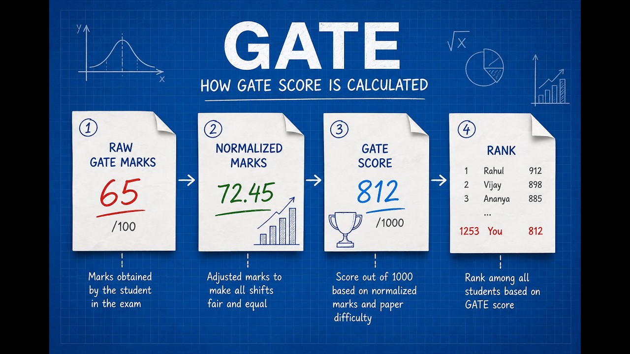 Why GATE Score Calculation Works Explained | Marks, Rank & Normalization