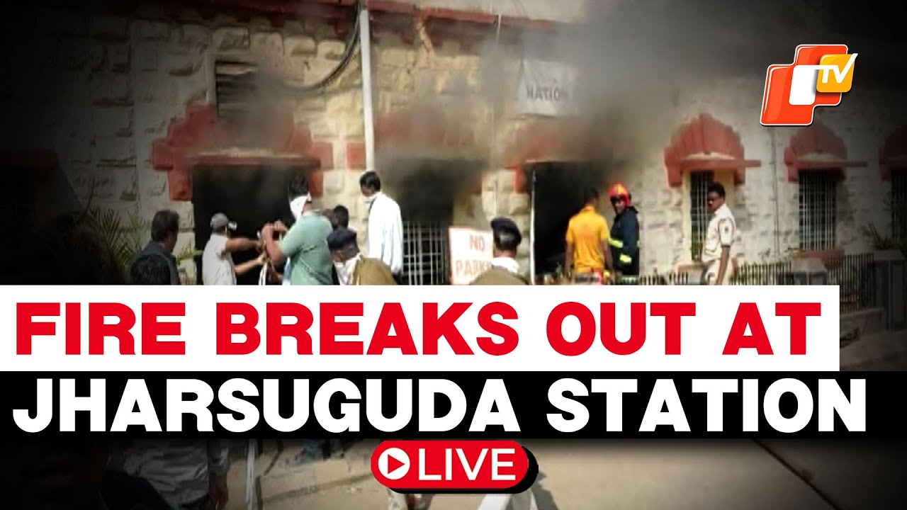 🔴Fire Breaks Out At Jharsuguda Railway Station, Efforts On To Douse Flames