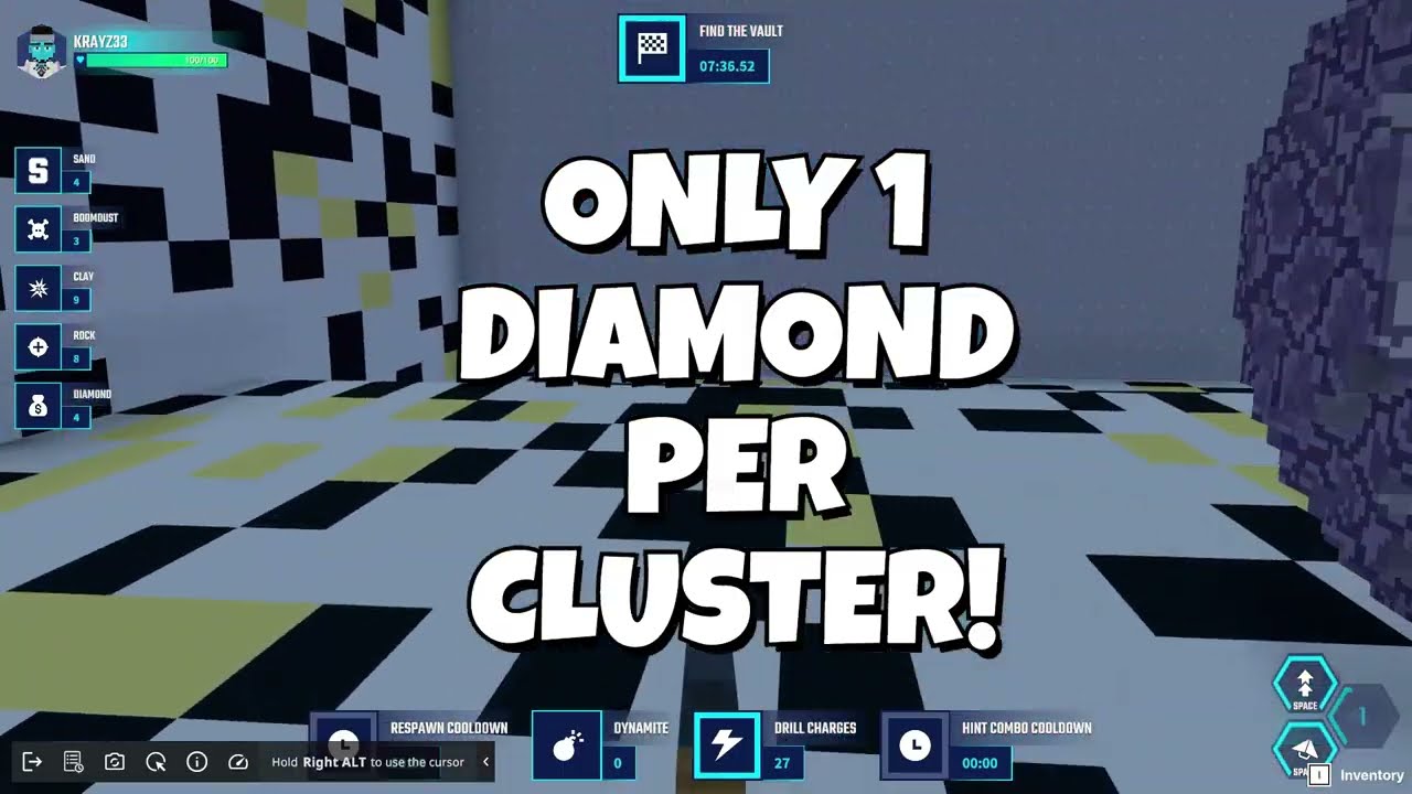 Sandbox The Game: Deep Vault Digger - The Big Ol Boulder!