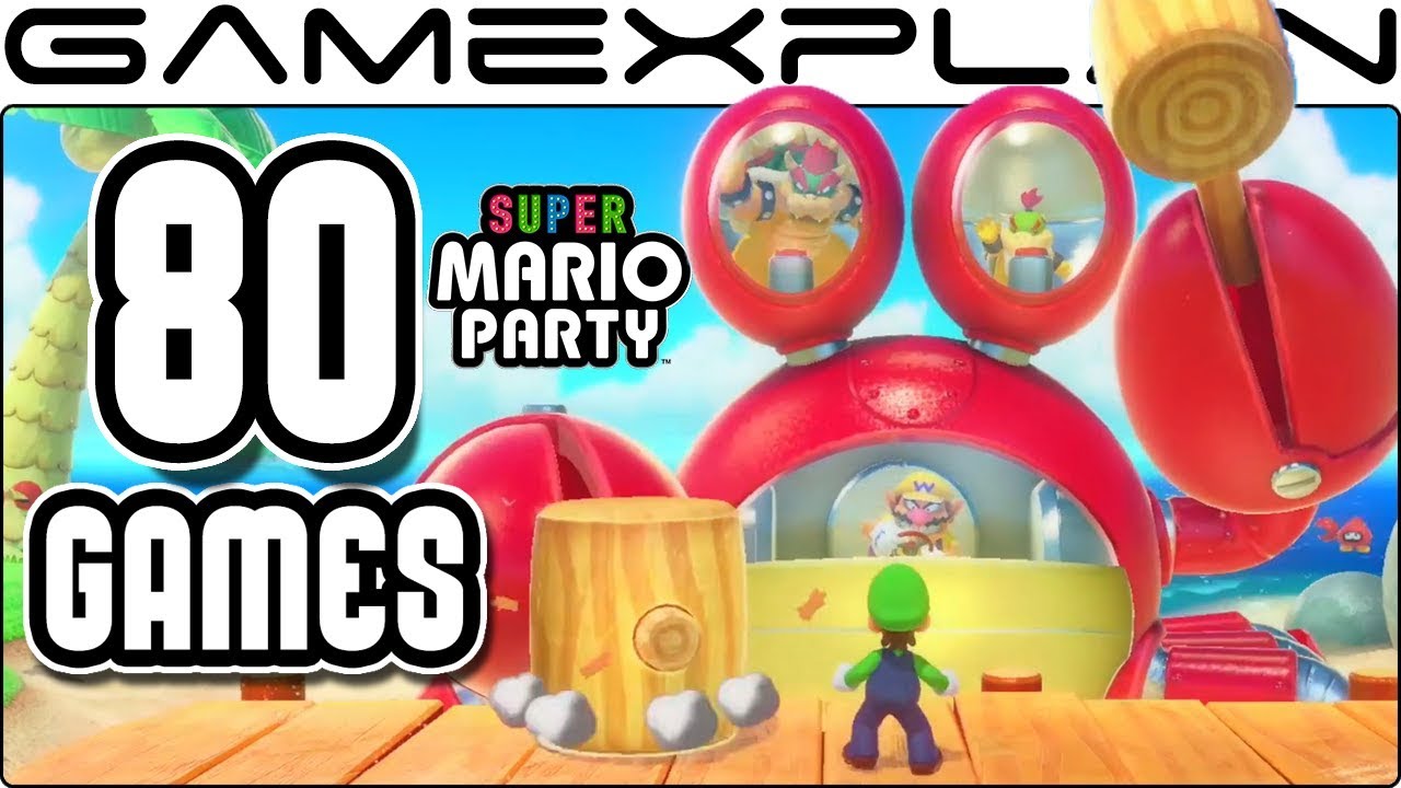 All 80 Super Mario Party Mini-Games Revealed (Gameplay Compilation)