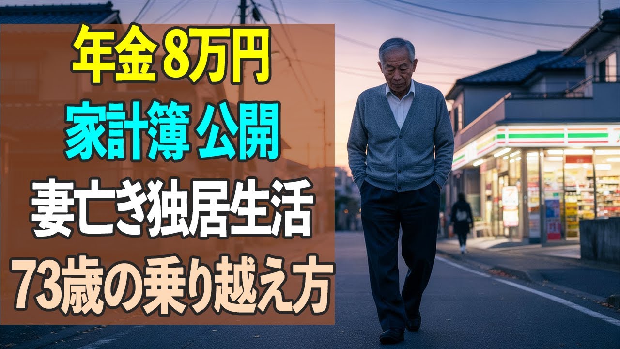 年金8万円、73歳独居老人のリアルな家計簿。妻亡き後、貯金500万を取り崩す日々の記録