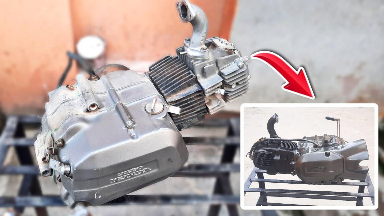 Splendor bike Full Engine Painting || Splendor Bike Modified || Bike Restoration || QBR