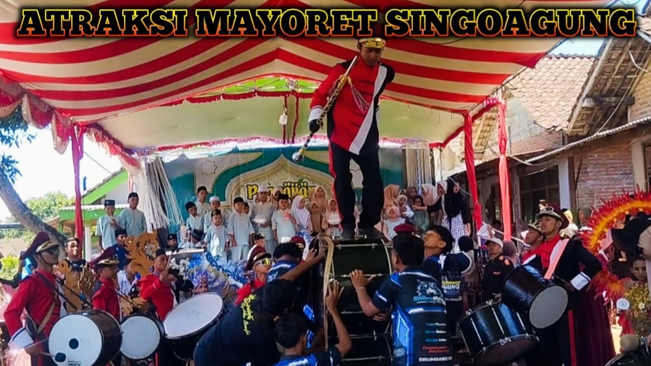 MANTAP|| ATRAKSI DRUMBAND SINGOAGUNG BERSAMA MAYORET  @singoagung 