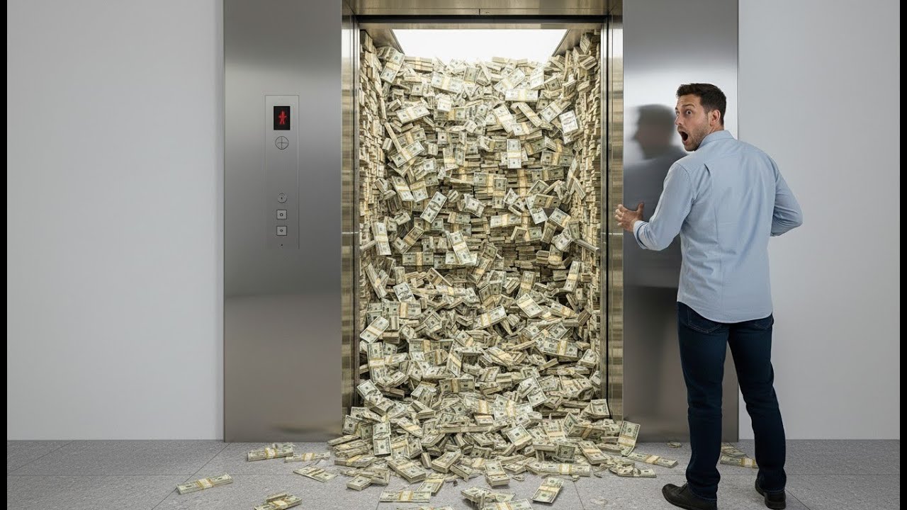 “No way… this just came out of the elevator!” 