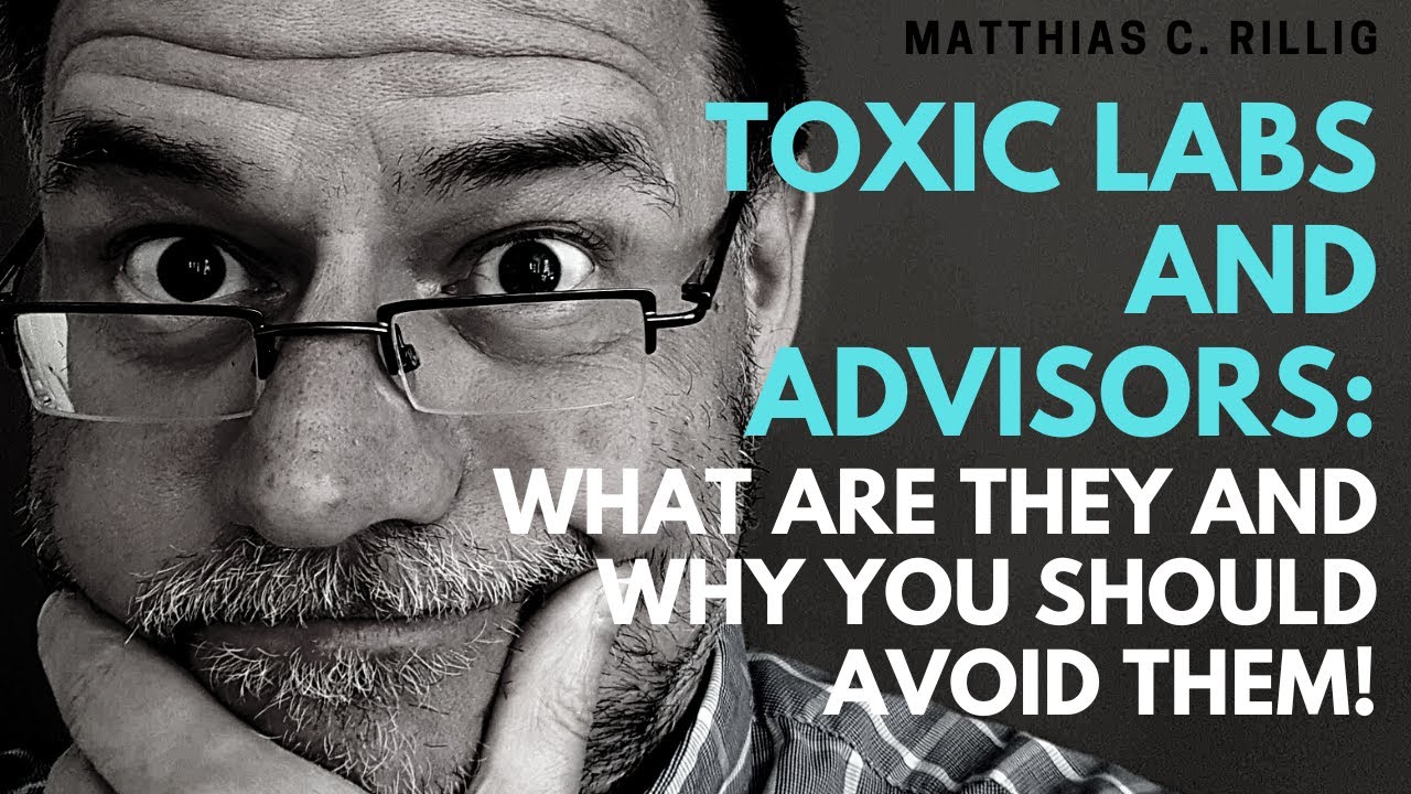 Toxic labs: what are they and why you should avoid them. #phdlife #academia #mentalhealth
