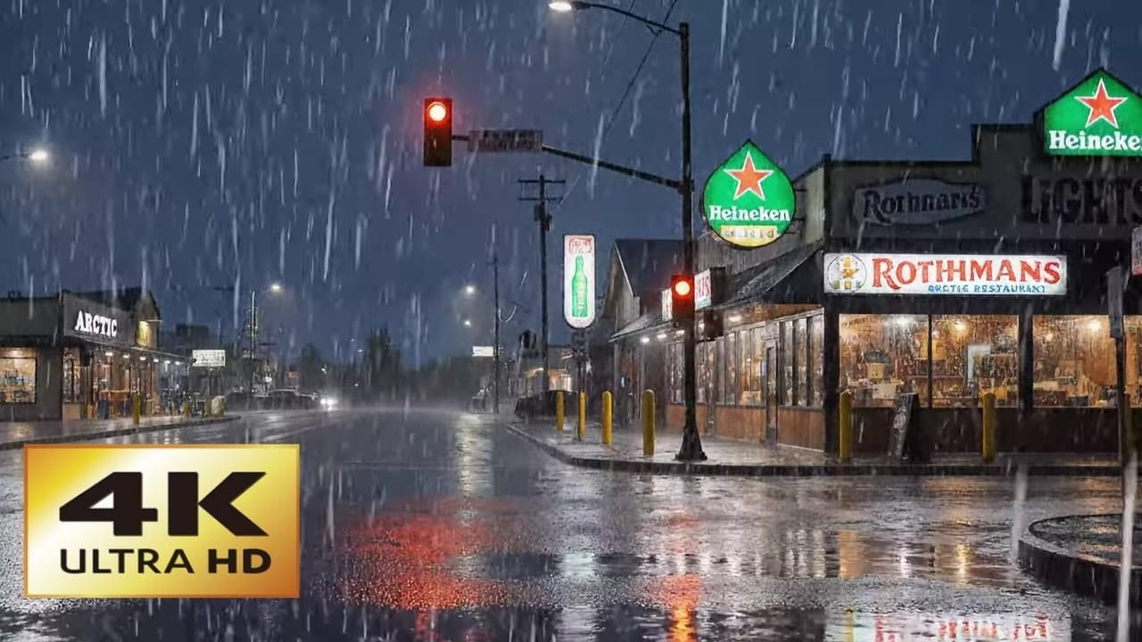 2 Hours of Gentle Night Rain Ambience for Deep Sleep, Relaxing ASMR Rain Sounds in a Calm