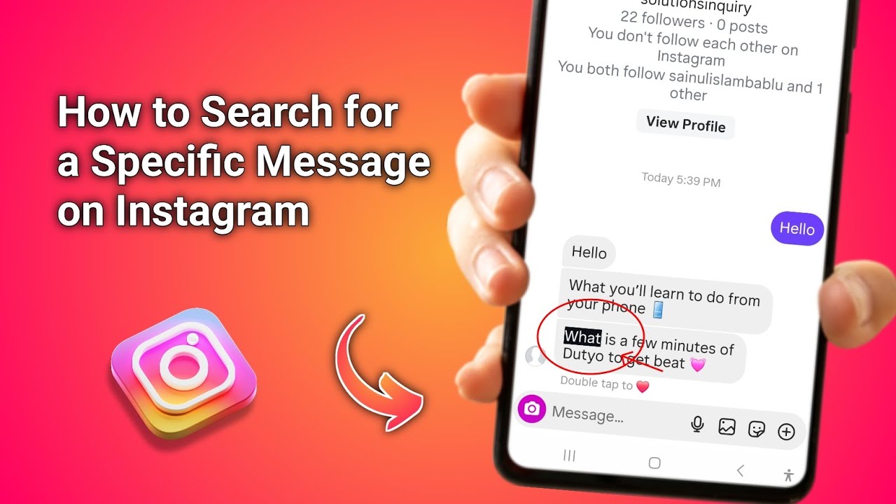 How to Search for a Specific Message on Instagram - 2025