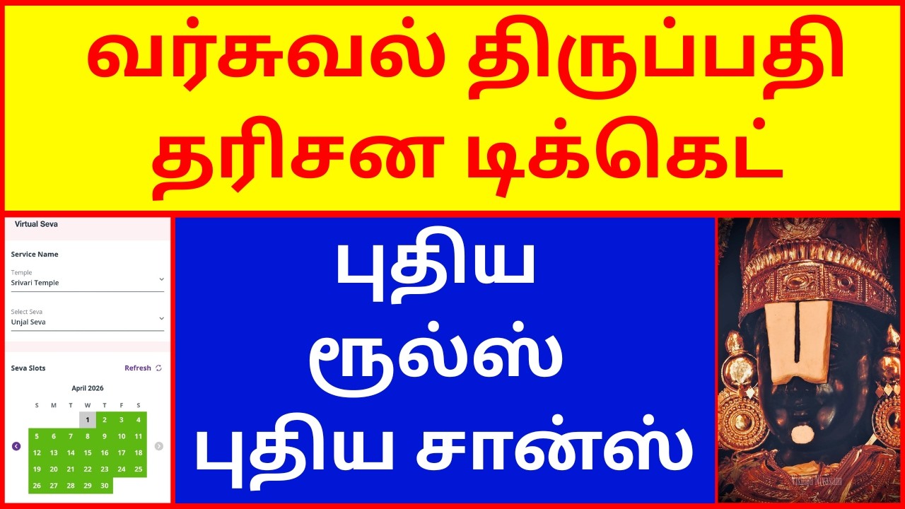 NOW TIRUPATI  VIRTUAL SEVA NEW RULES | NEW  SUPER CHANCE FOR DARSAN | TIRUPATI UPDATES