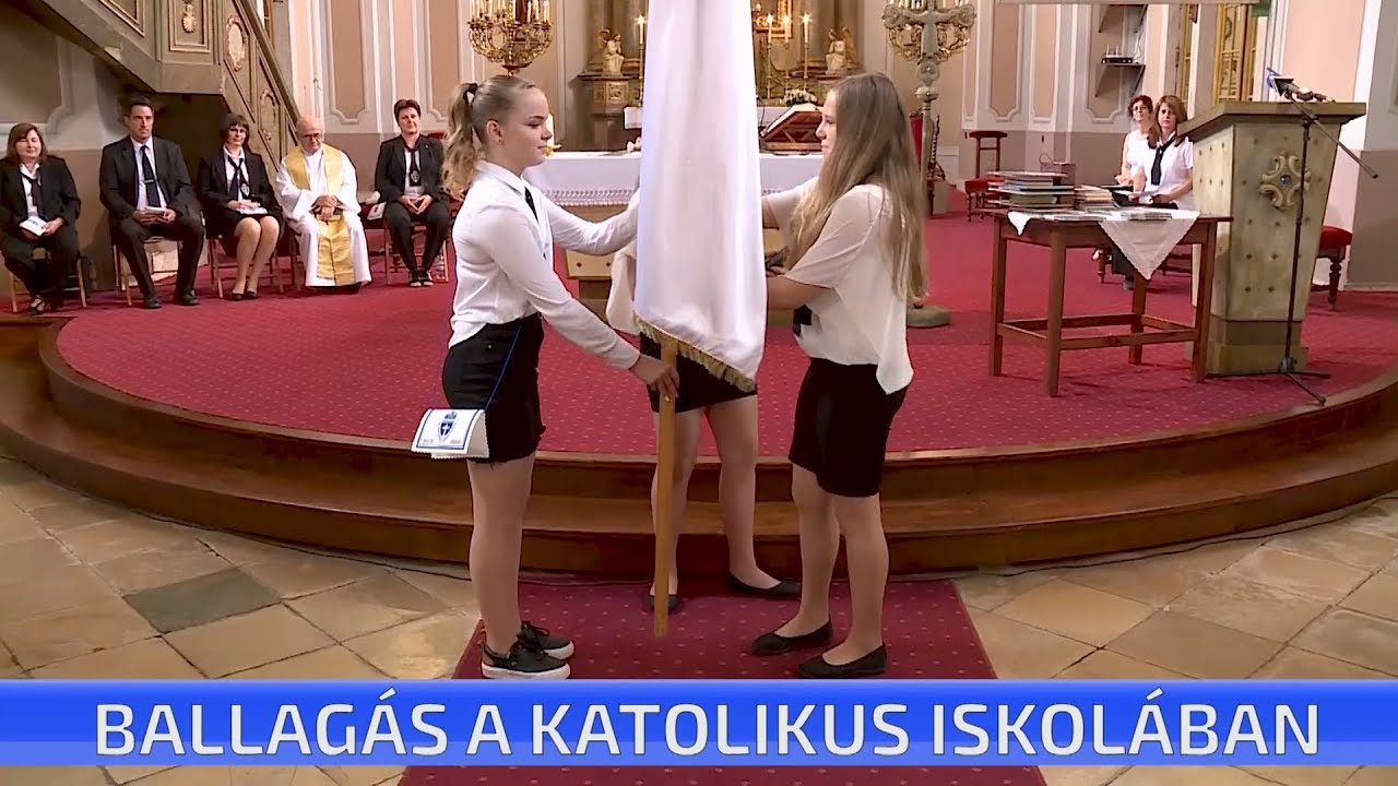 Ballagás a katolikus iskolában