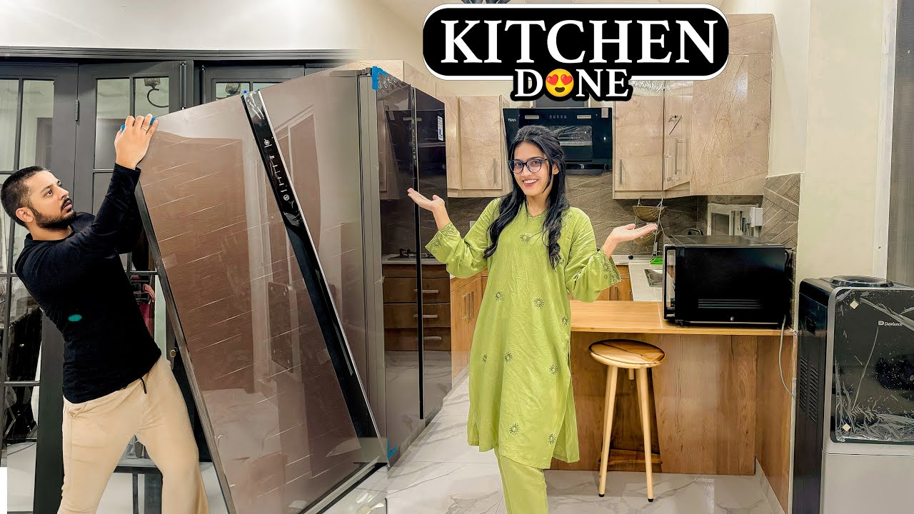 FINALLY KITCHEN COMPLETE HOGYA 😍 | Areeb Ko Current Laga 😂