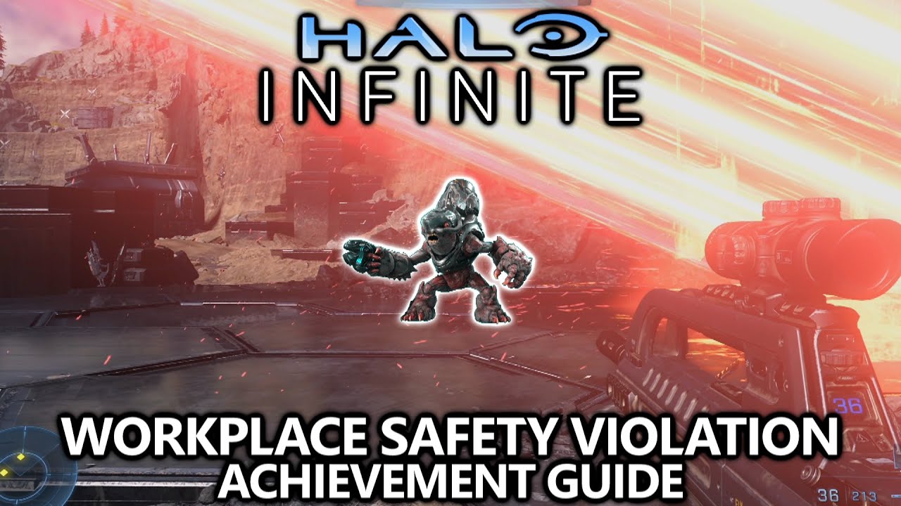 Halo Infinite - Workplace Safety Violation Achievement Guide - Kill with the Mining Laser