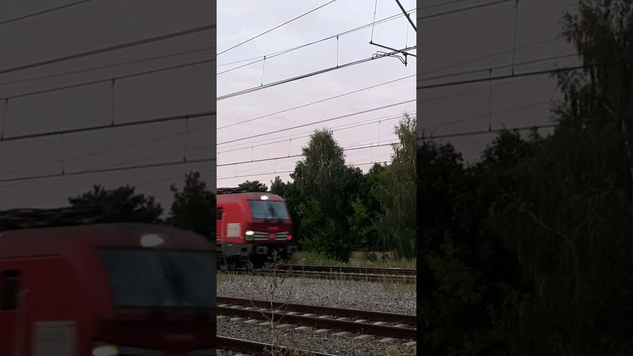 #shorts Vectron X4EAB-045 DB Cargo z intermodalnym na Śląsk  #kolej #dbcargo