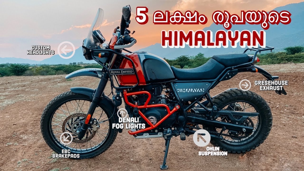 2.5 lakhs Worth Modification | Best MODIFIED Royal Enfield HIMALAYAN BS6 !! 🔥 Malayalam Orangehawk