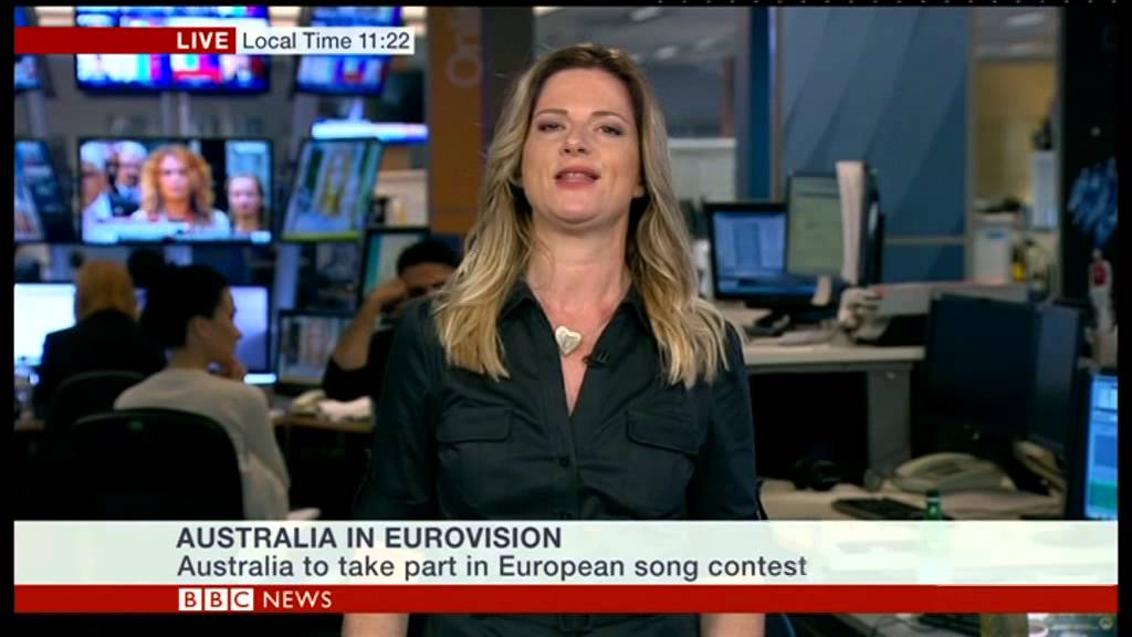 The fab @JuliaZemiro from @SBS on Australia's entry to @Eurovision @MrSamPang