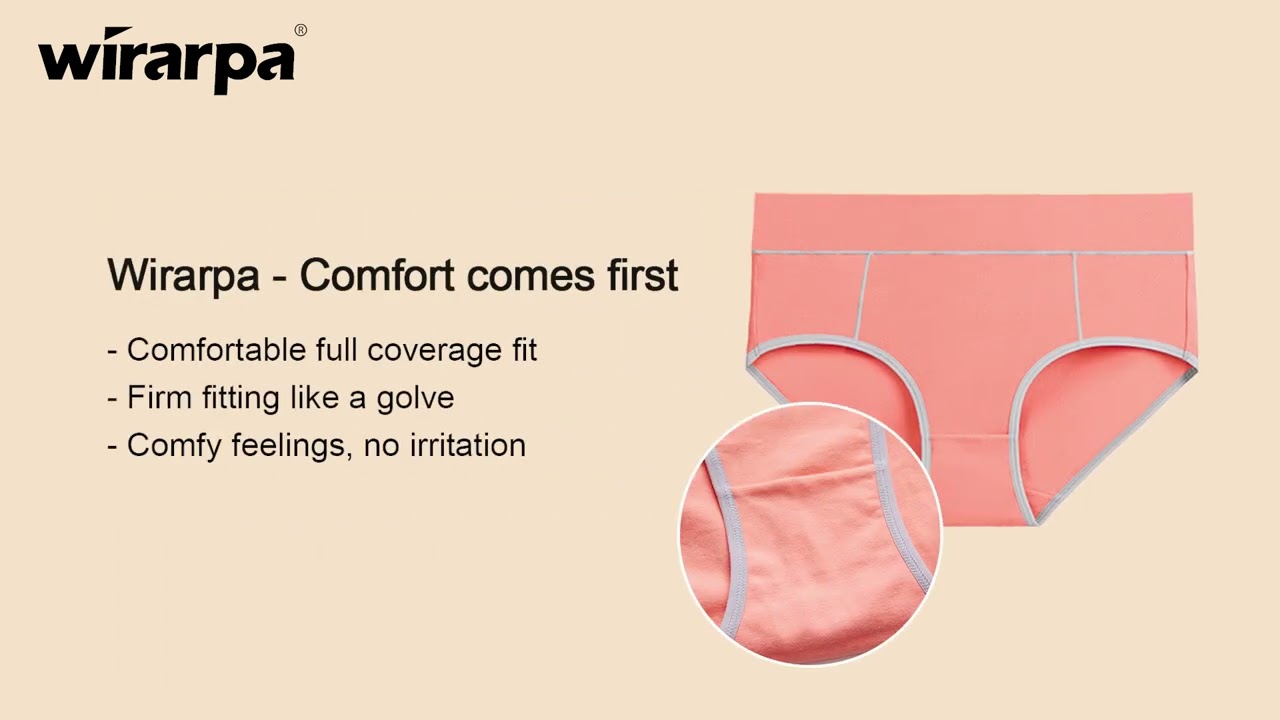 wirarpa Women's Cotton Stretch Underwear Mid Waisted Briefs Ladies  Panties| Comfortable Amazon Haul