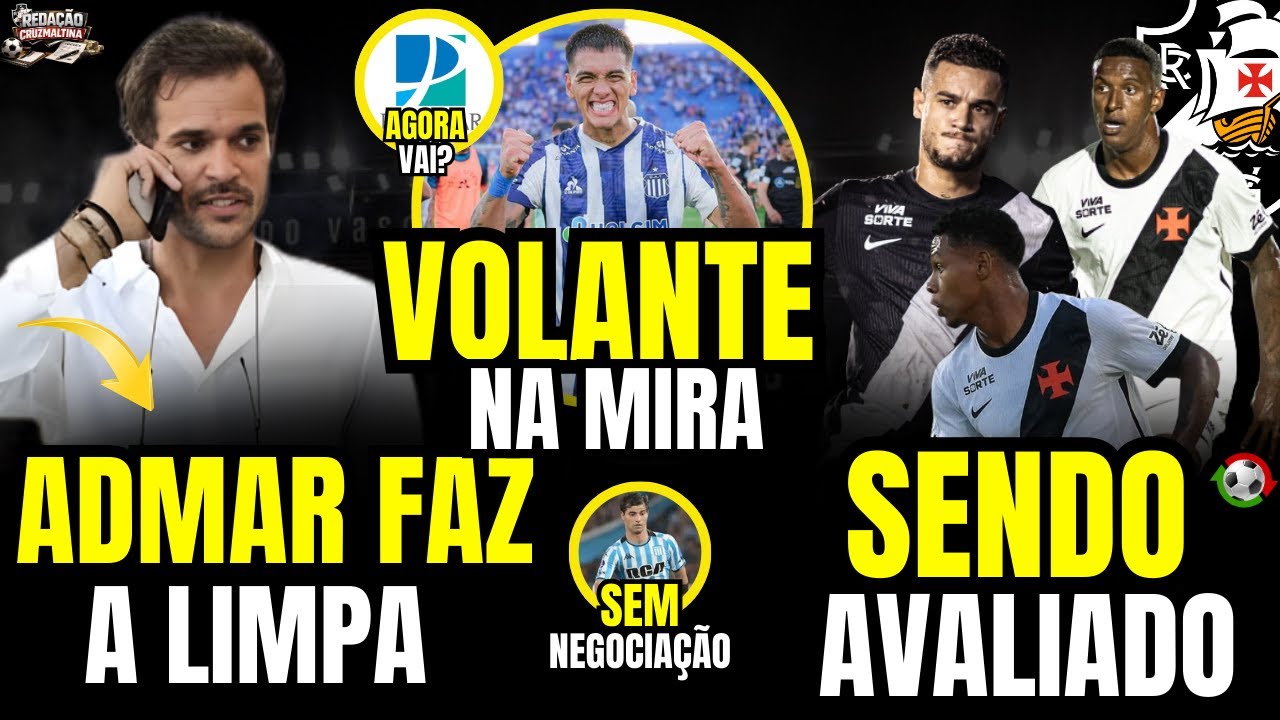 🚨ADMAR LOPES DETALHA PLANEJAMENTO DA TEMPORADA 2026 | VOLANTE NA MIRA | VASCO X BAHIA E MUITO MAIS.