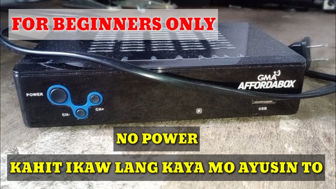 GMA AFFORDABOX NO POWER