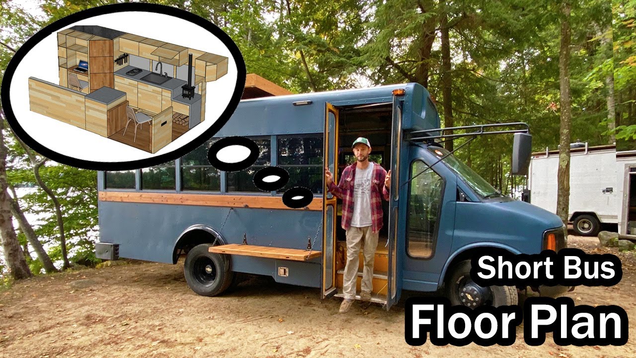 School Bus Conversion 3D Floor Plan Tour