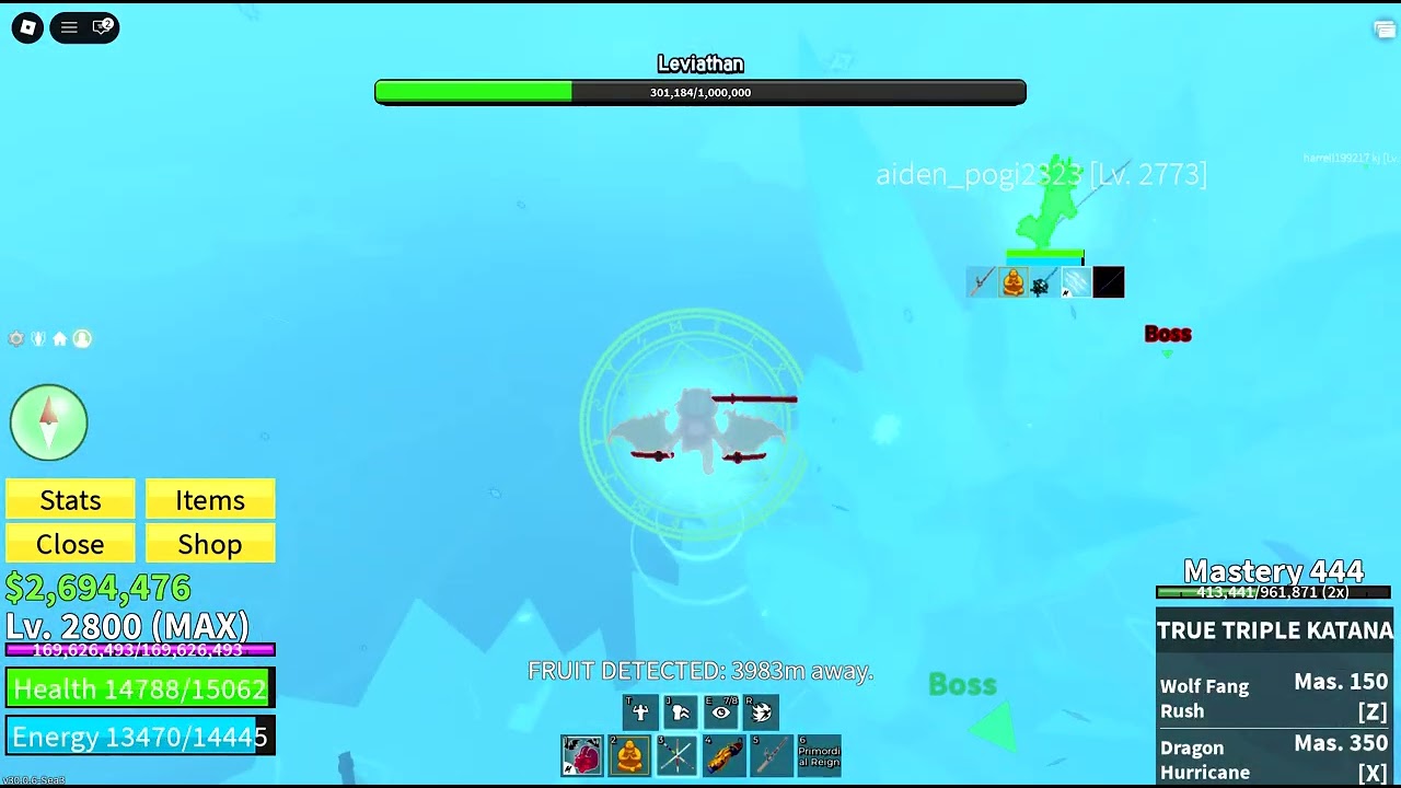 This is leviathan!! I Blox fruits I Roblox