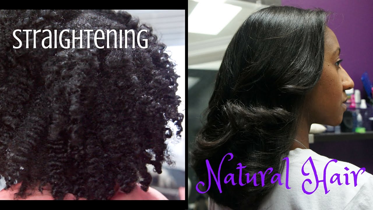 How I Straighten Natural Hair