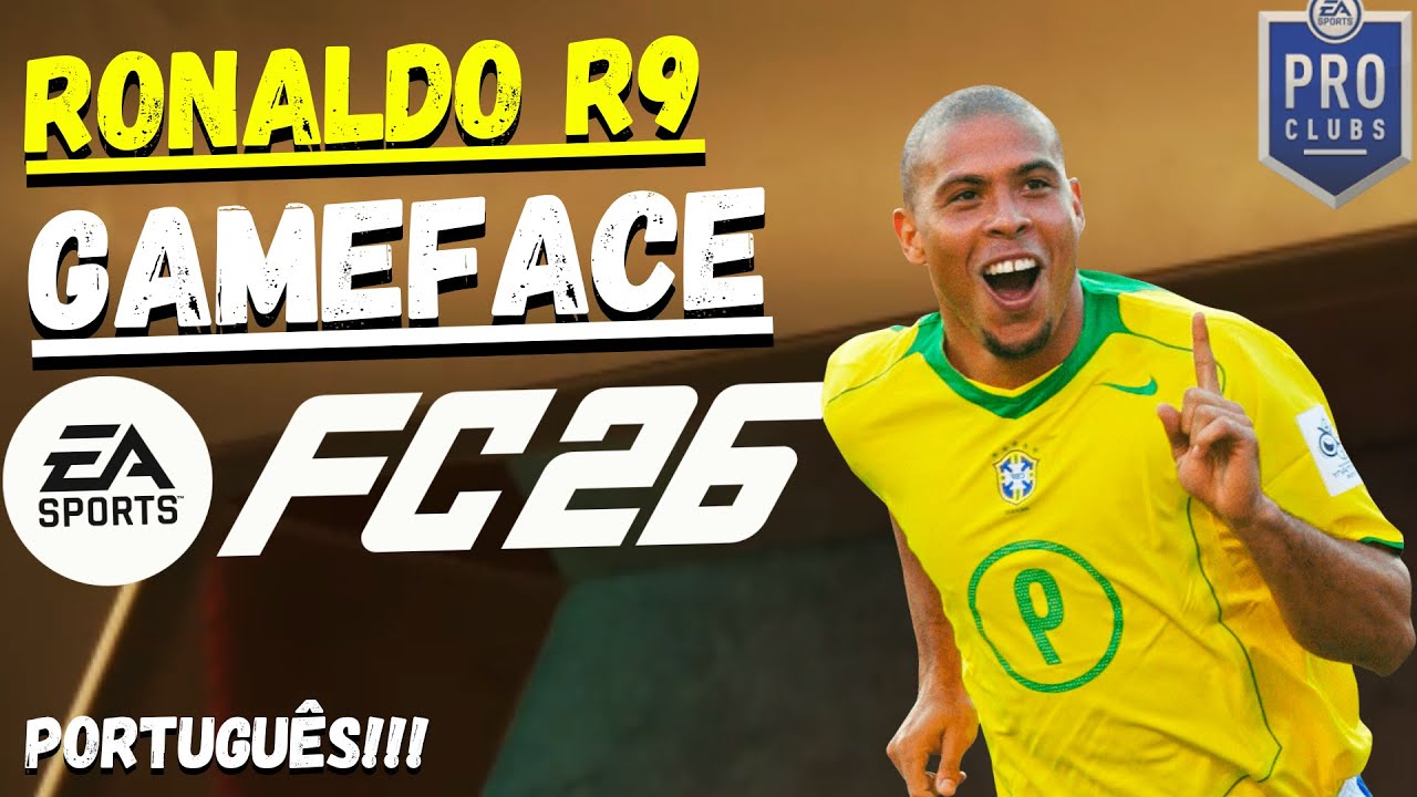 [Português] Como fazer o Ronaldo Fenômeno perfeito no EA FC 26 (Game Face completa) ⚽🔥 #05
