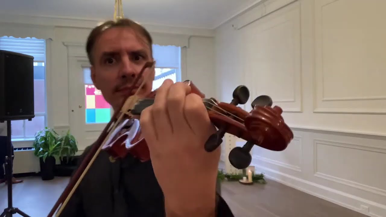 live violin and DJ party - charming the server