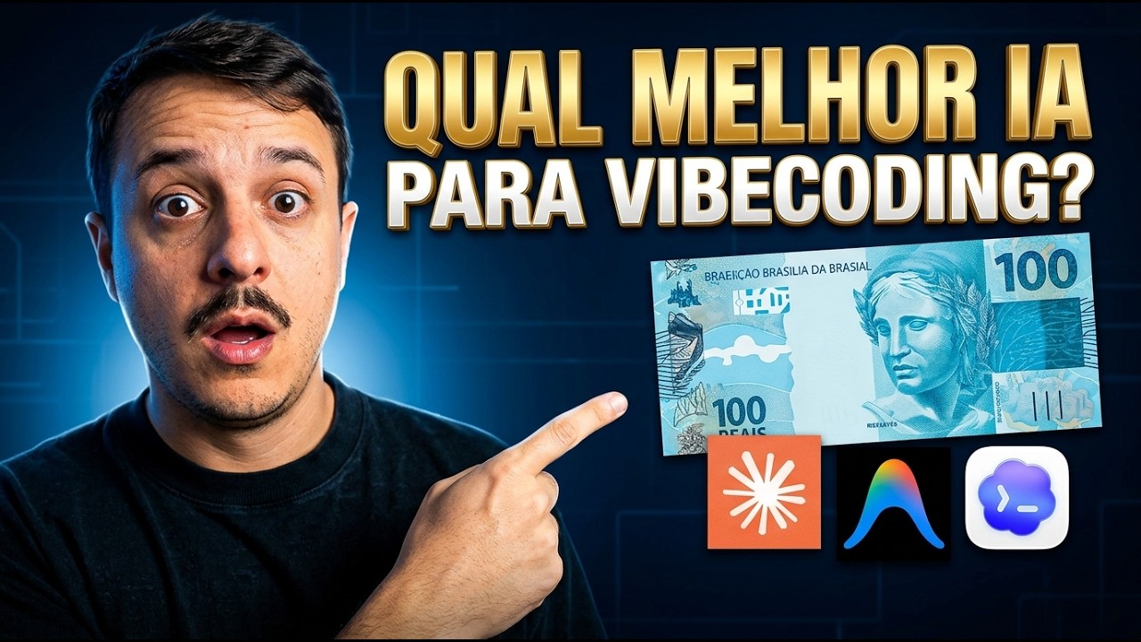 Qual a melhor IA para vibe coding por R$100 em 2026? Testei as 3