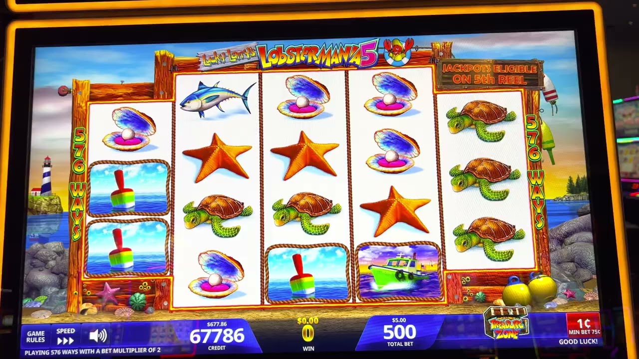 Brand new slot: Lucky Larry's LobsterMania 5 with so many types of bonuses