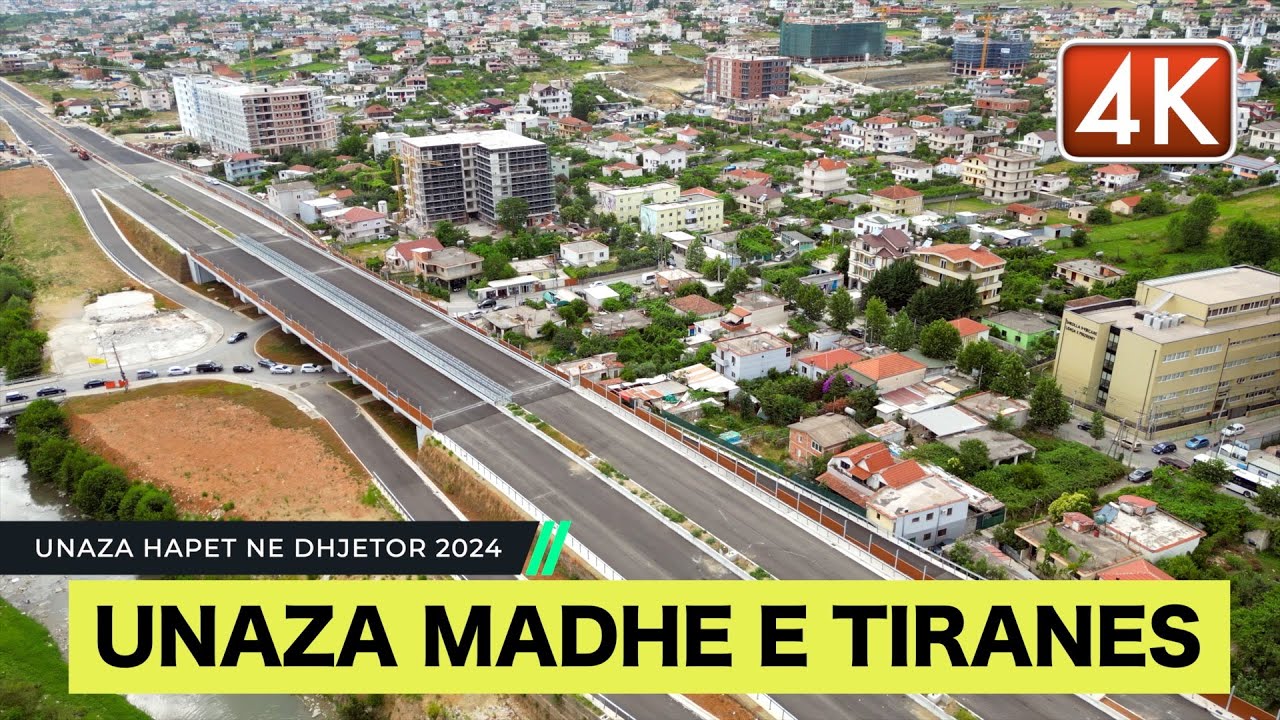 UNAZA MADHE E TIRANES, PAMJET ME TE FUNDIT - HAPET NE DHJETOR 2024, TIRANA ALBANIA [4K]