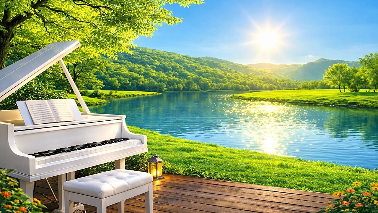 Relaxing Music Therapy to Calm the Mind 🍃 Soft Piano, Forest Birds & Flowing Water Sounds