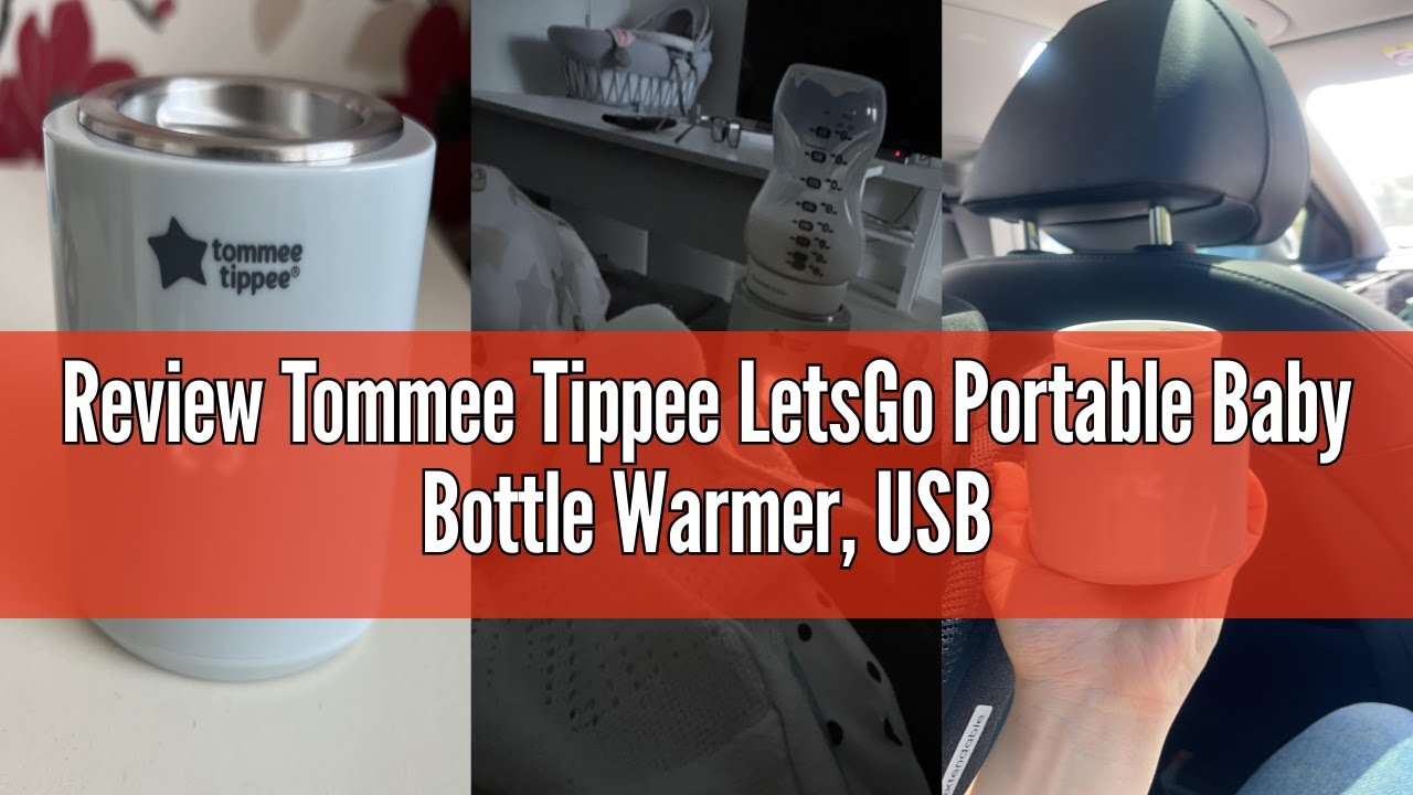 Review Tommee Tippee LetsGo Portable Baby Bottle Warmer, USB Rechargeable, Electric Bottle Warmer, L