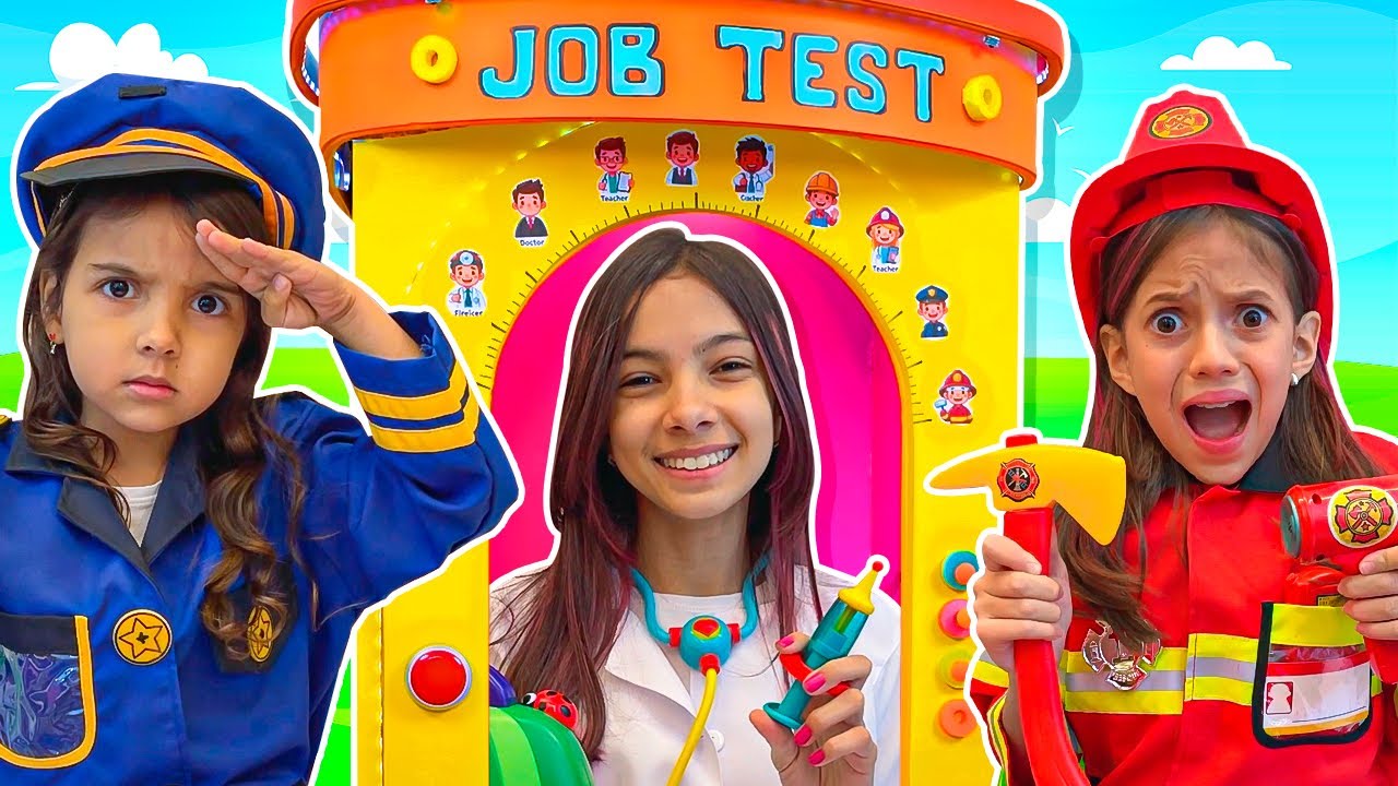 Dia das profissões na escola com Julinha, Manu e seus amigos