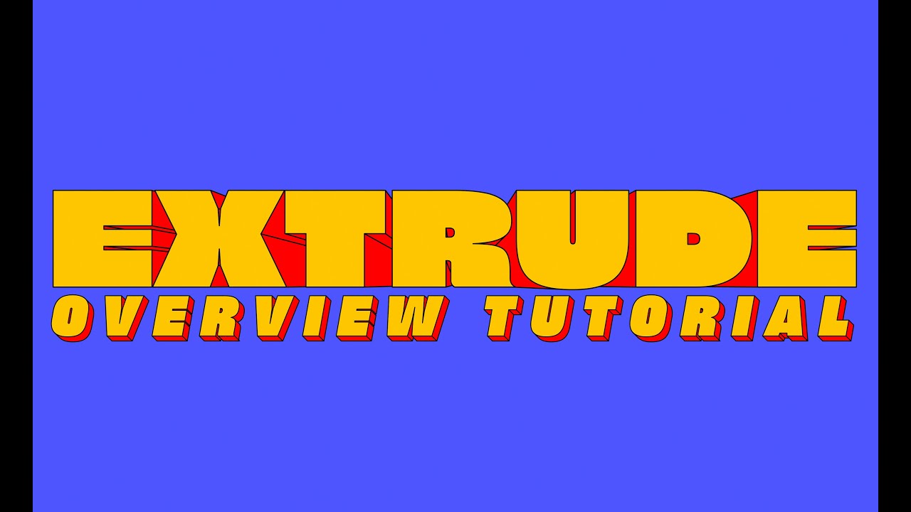 Extrude for After Effects - General Overview Tutorial