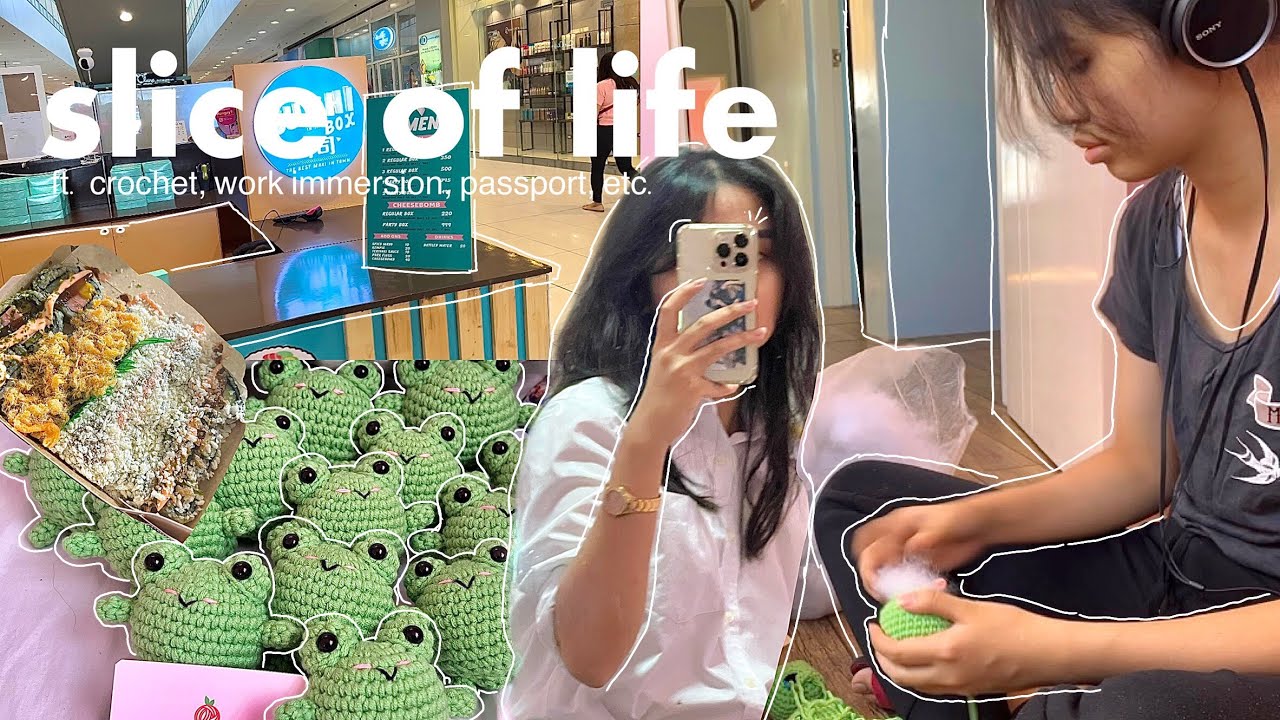 slice of life 🍰 | work immersion, crochet business, passport, productive days, and etc 🌱