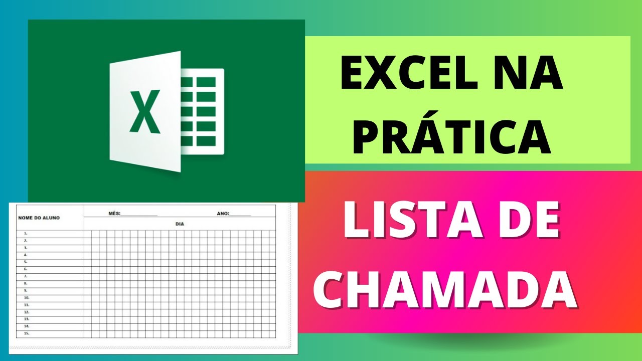 Como fazer uma LISTA DE CHAMADA no EXCEL! Pr&aacute;tico e r&aacute;pido!